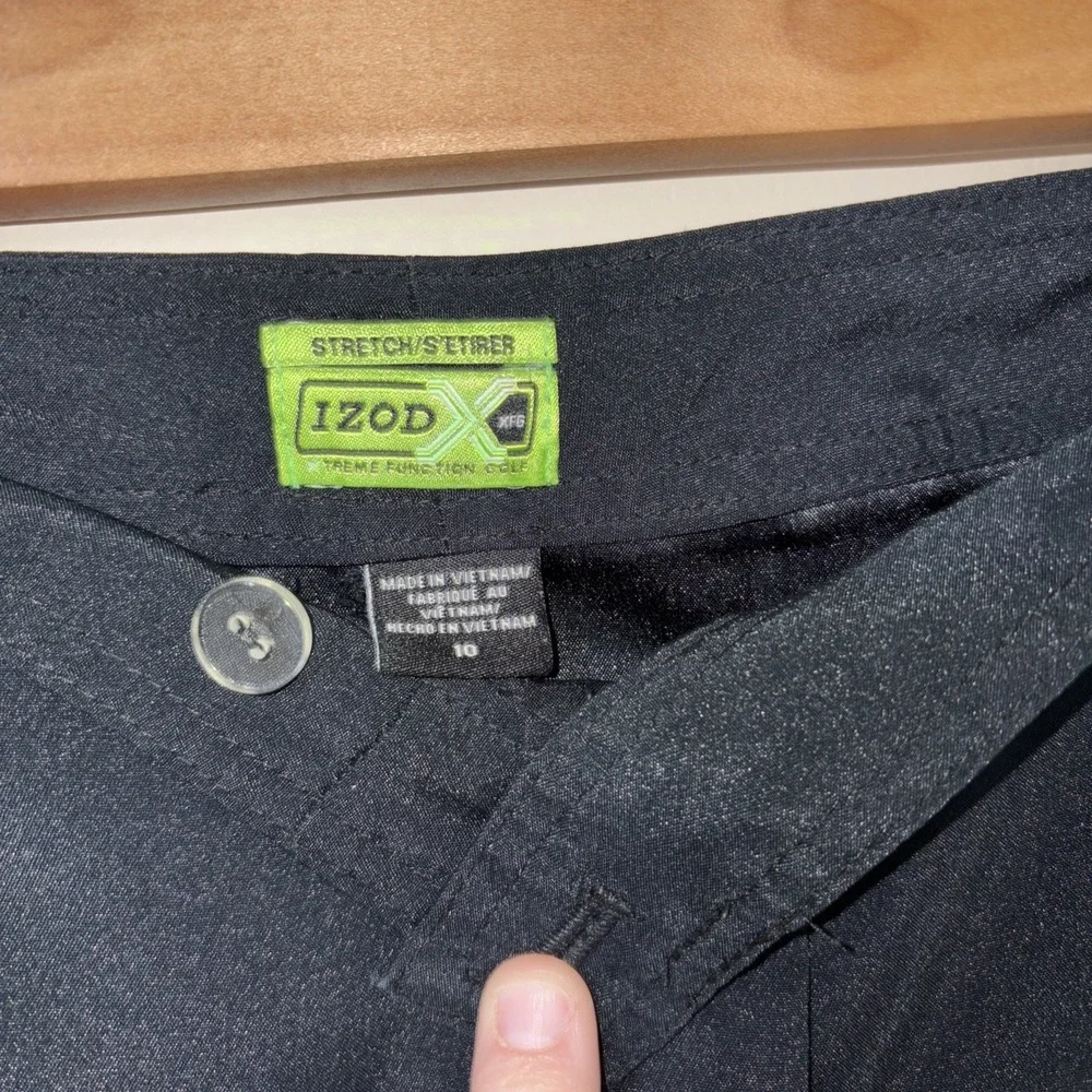Izod extreme function golf stretch capris size 10 black - Picture 5 of 5